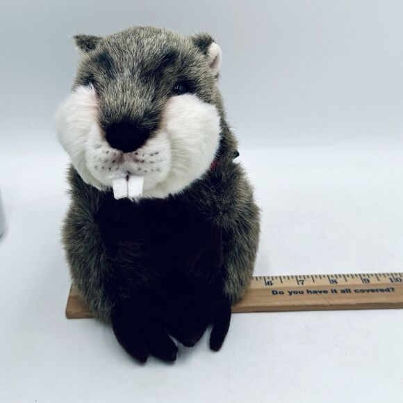 Duluth Trading Company Angry Beaver Plush Stuffed Animal Red Plaid Shirt - Picture 10 of 10